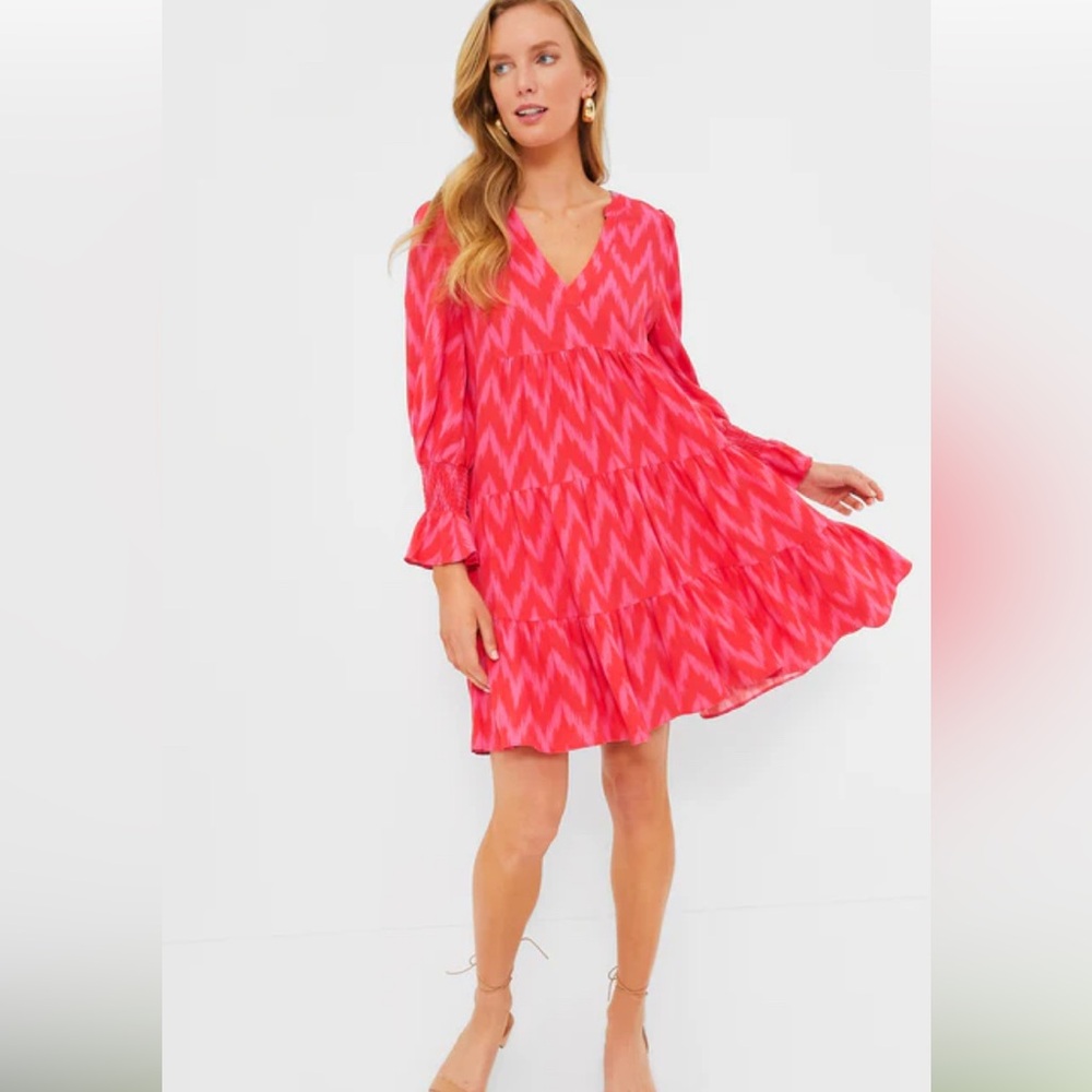 Pomander Place Hot Pink Ikat Kenzo Dress
